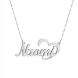 Personalized Love Heart Name Necklace Choker for Women