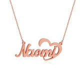 Personalized Love Heart Name Necklace Choker for Women