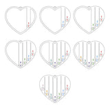 Custom Heart Pendant Necklace with Family Names & Birthstone for Women