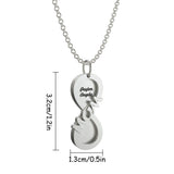 Personalized MOM Name Necklace Double Layer Pendant