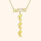 Personalized Family Name Necklace for Mom