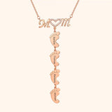 Personalized Family Name Necklace for Mom