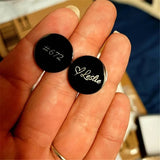 Personalized Man Cufflinks Stainless Steel Shirt Cuff Button Wedding