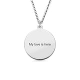 Personalized Map Necklace Pendant Jewelry Neck Chain Women Mom Girl Gift