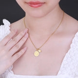 Personalized Map Necklace Jewelry Pendant for Women Men