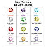 Name Round Charm Locket Memory Bangle with Birthstones DIY Jewelry