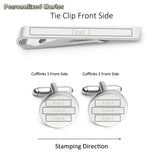 Personalized Master Name Symbol Cufflinks Set