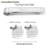Personalized Master Name Symbol Cufflinks Set