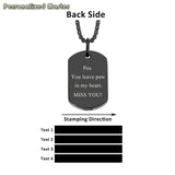 Pet Memorial Paw Print Urn Necklace Cremation Jewelry Keepsake Pendant