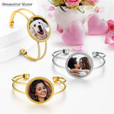 Customizable Picture Cuff Bracelet for Girls