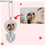 Customized Master Photo Car Hanging Ornament Double Sided Picture Engraving