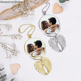 Customized Master Photo Car Hanging Ornament Double Sided Picture Engraving