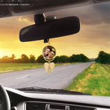 Customized Master Photo Car Hanging Ornament Double Sided Picture Engraving