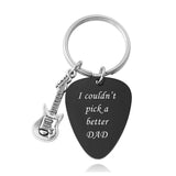 Custom Guitar Pick Pendant Necklace Keychain