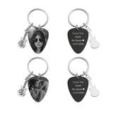 Custom Guitar Pick Pendant Necklace Keychain