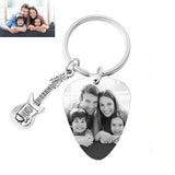 Custom Guitar Pick Pendant Necklace Keychain