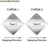 Personalized Master Cufflinks Stainless Steel for Men