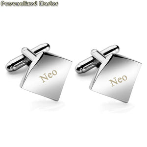 Personalized Master Cufflinks Stainless Steel for Men
