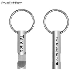 Custom Engraved Keychain Bottle Opener Father's Day Gift