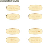 Personalized Stainless Steel Cufflinks Engraved Name Date