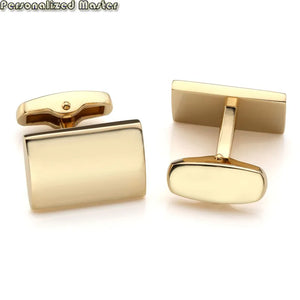 Personalized Stainless Steel Cufflinks Engraved Name Date