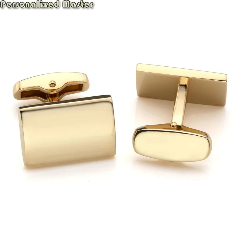 Personalized Stainless Steel Cufflinks Engraved Name Date