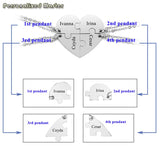 Heart Puzzle Pieces Friendship Pendant Necklace