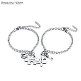 Customizable Name Puzzle Bracelet for Couples
