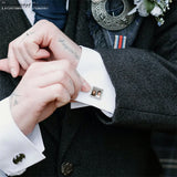 Custom Photo Cufflinks Engraved Picture Tuxedo Shirt Cuff Links
