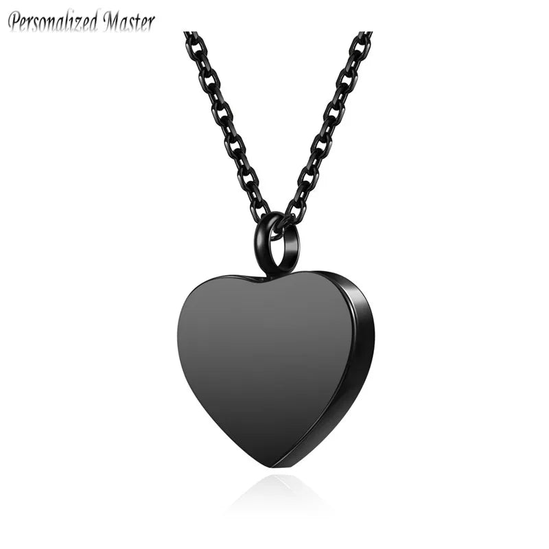 Heart Urn Ashes Pendant Necklace Memorial Jewelry Gift