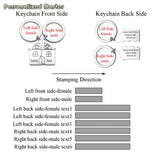 2pcs Matching House First Home Keychain Moving in Keyring Housewarming Gift
