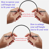 Personalized His Hers Bracelet Stainless Steel Cuff Bangle for Couples