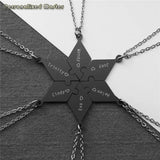 Personalized Engraved Name Pendant Star of David Puzzle Necklace