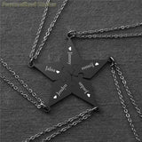 Personalized Engraved Name Pendant Star of David Puzzle Necklace