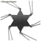 Personalized Engraved Name Pendant Star of David Puzzle Necklace