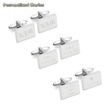 Personalized Engraved Stainless Steel Cufflinks for Men
