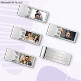 Personalized Engraved Picture Money Clip Gift for Him