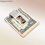 Personalized Engraved Picture Money Clip Gift for Him