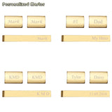 Personalized Master High Stainless Steel Cufflinks Tie Clip Bar Set