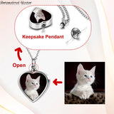 Heart Necklace for Ashes Cremation Keepsake Jewelry