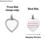 Heart Necklace for Ashes Cremation Keepsake Jewelry