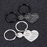 Matching Keychain Name Valentines Gift Boyfriend Keychains Couple Love