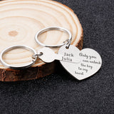 Matching Keychain Name Valentines Gift Boyfriend Keychains Couple Love