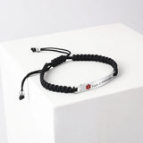 Personalized Medical Alert ID Bracelets Stainless Steel Couple Jewelry