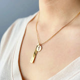 Personalized Medical Alert Necklace Diabetes Medical ID for Women