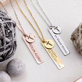 Personalized Medical Alert Necklace Diabetes Medical ID for Women