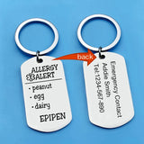 Personalized Allergy Alert Medical ID Tag