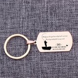 In Memory of Dad Father's Gift Keychain: I'LL LOVE YOU FOREVER