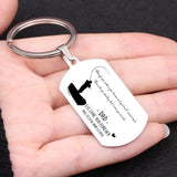 In Memory of Dad Father's Gift Keychain: I'LL LOVE YOU FOREVER