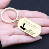 In Memory of Dad Father's Gift Keychain: I'LL LOVE YOU FOREVER